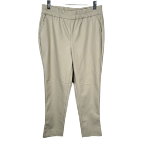 ONLY Faux Leather Beige Pull‎ On Pants Medium